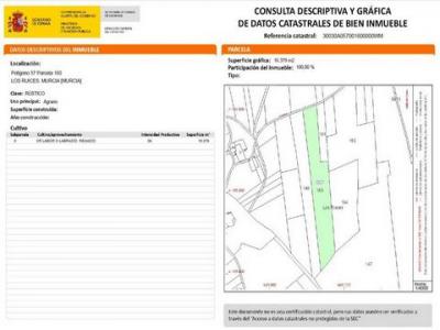 Vente Terrain Los-martinez-del-puerto  MU en Espagne